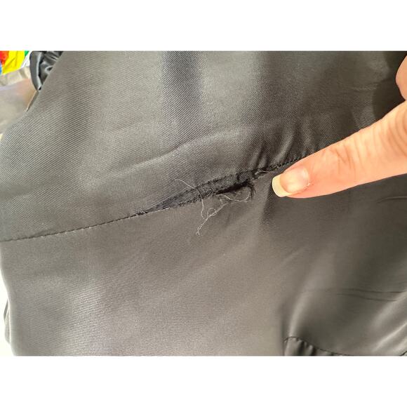 Alexander McQueen Black Asymmetrical Blazer Coat with Pleated Skirt 14 - Picture 10 of 16